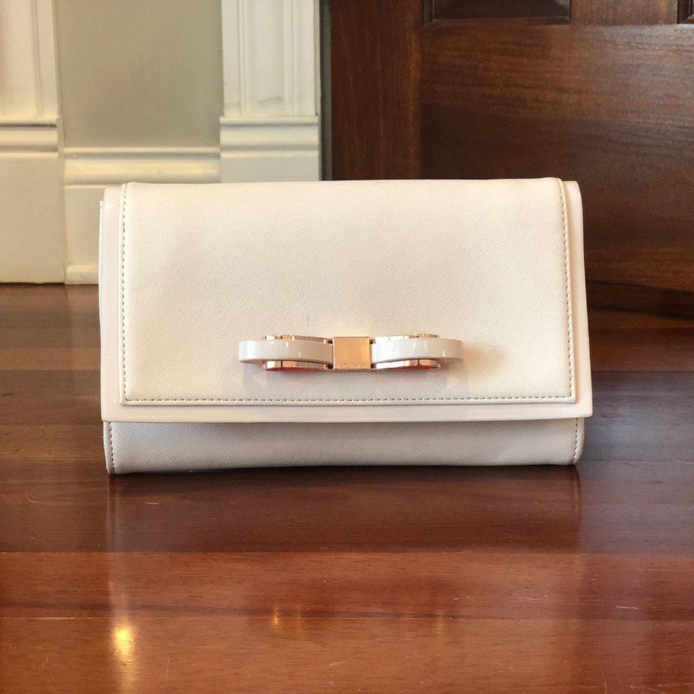 Ted Baker light pink evening clutch
